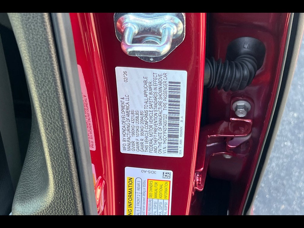 2026 Honda Accord Sedan SE
