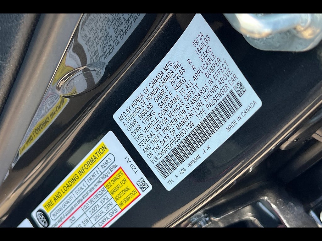 2025 Honda Civic Sedan Sport