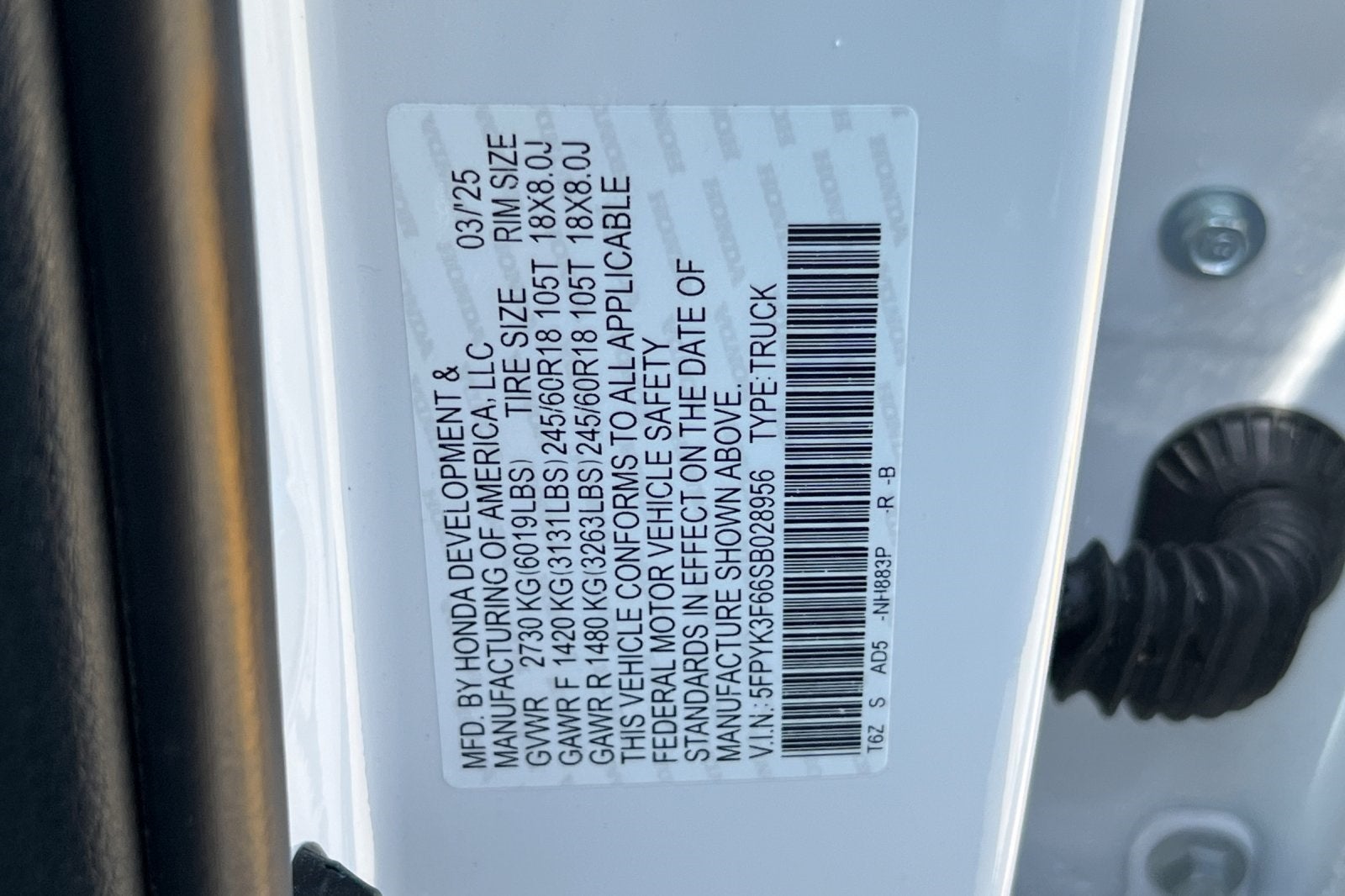 2025 Honda Ridgeline TrailSport