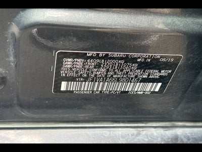 2020 Subaru WRX Base